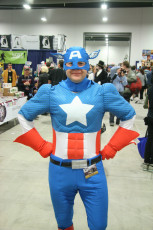 Captain America having a good time