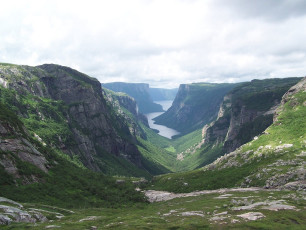 Western Brook Pond. It took us 4 hours to get down to the water