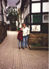 Stepahnie and Yorg pose in Hattigen