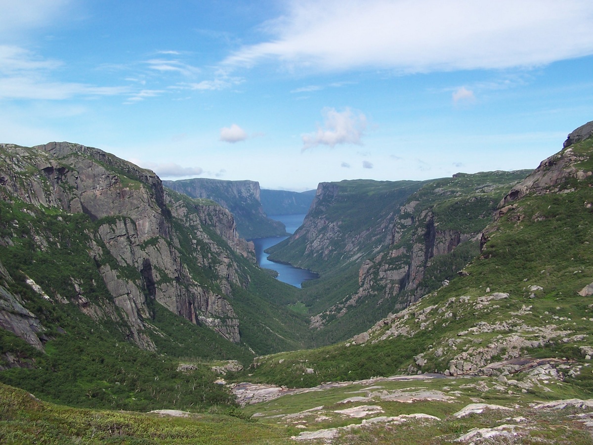 Western Brook Pond on one of the more sunny days