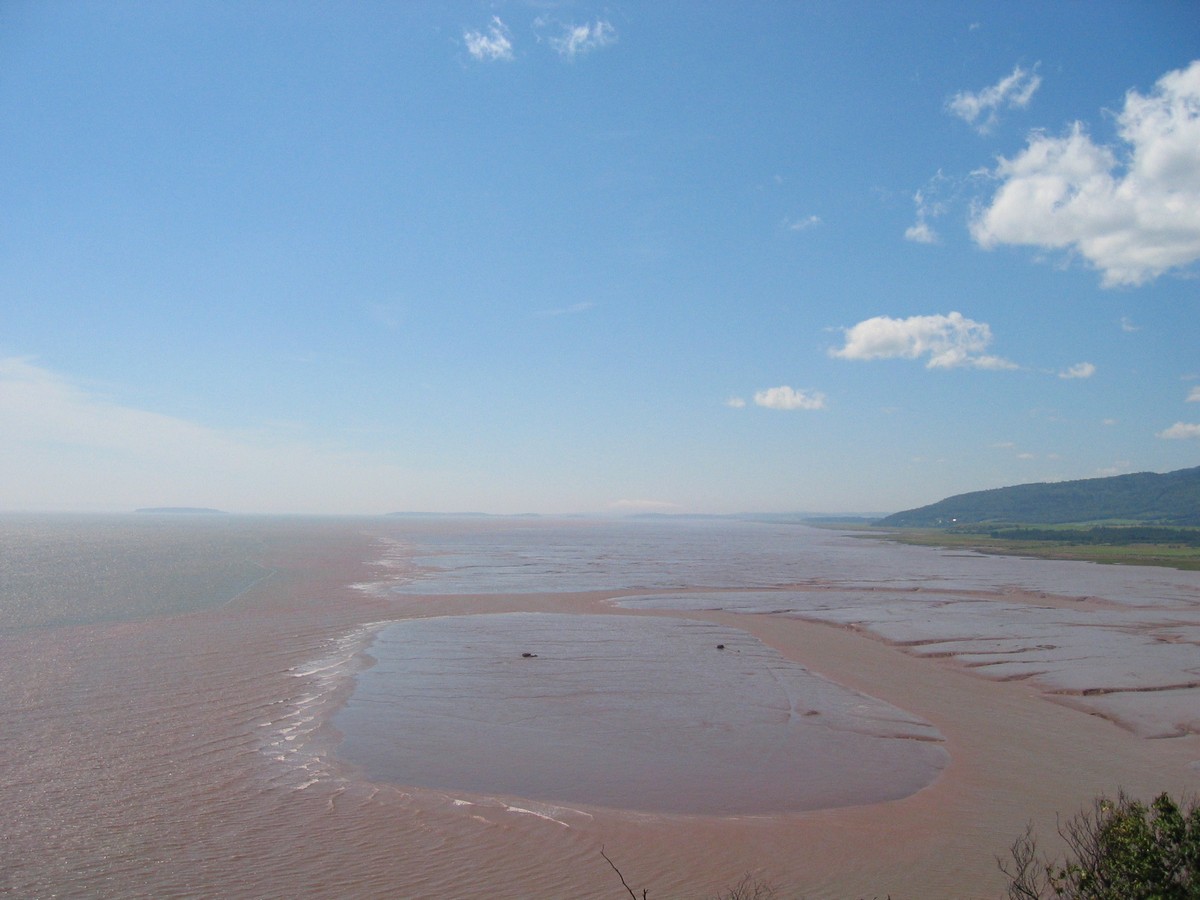 The Mud Flats during low tide in the Bay of Fundy
