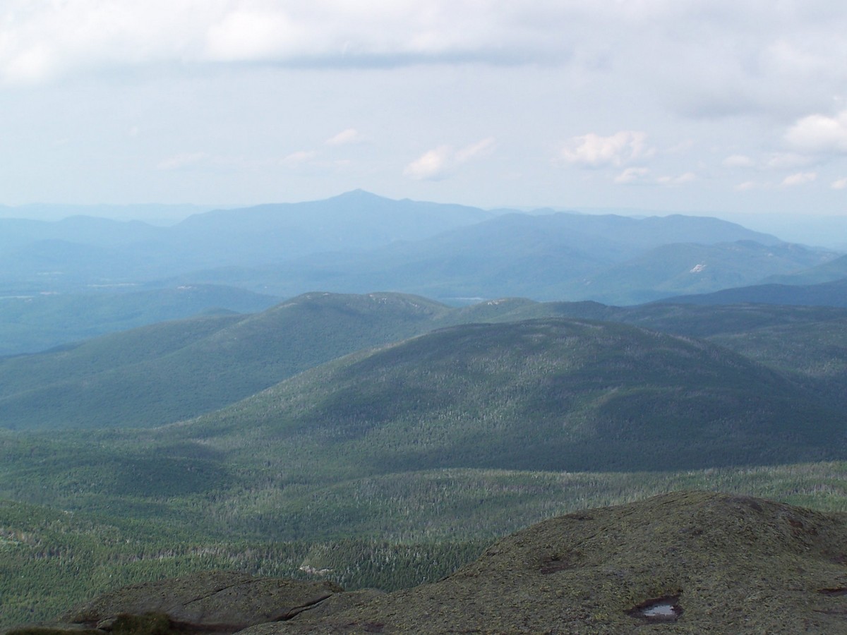 The view from atop Mount Marcy in New York State