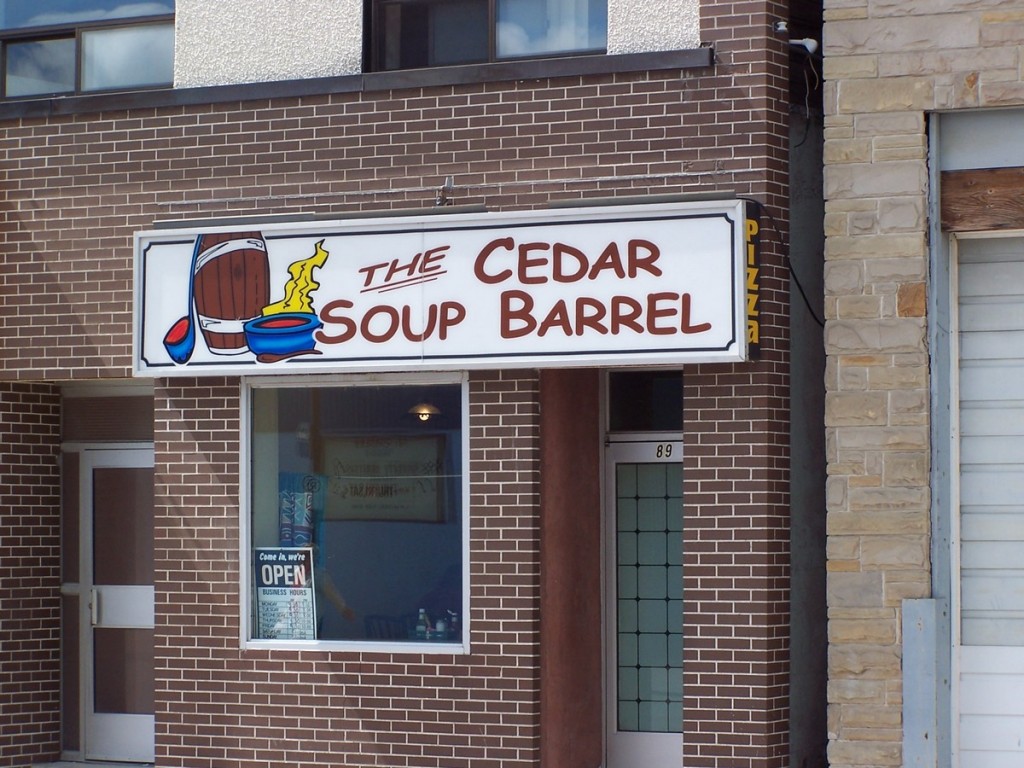 Does soup taste better in a cedar barrel?