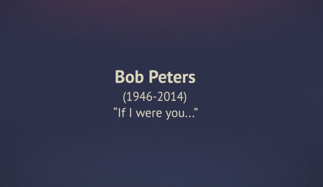 Intro for the life of bob peters